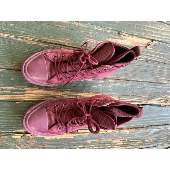 Converse Chuck Taylor All Star High Top Leather Sangria Sneakers Shoes Men's 4.5 - Picture 10 of 10